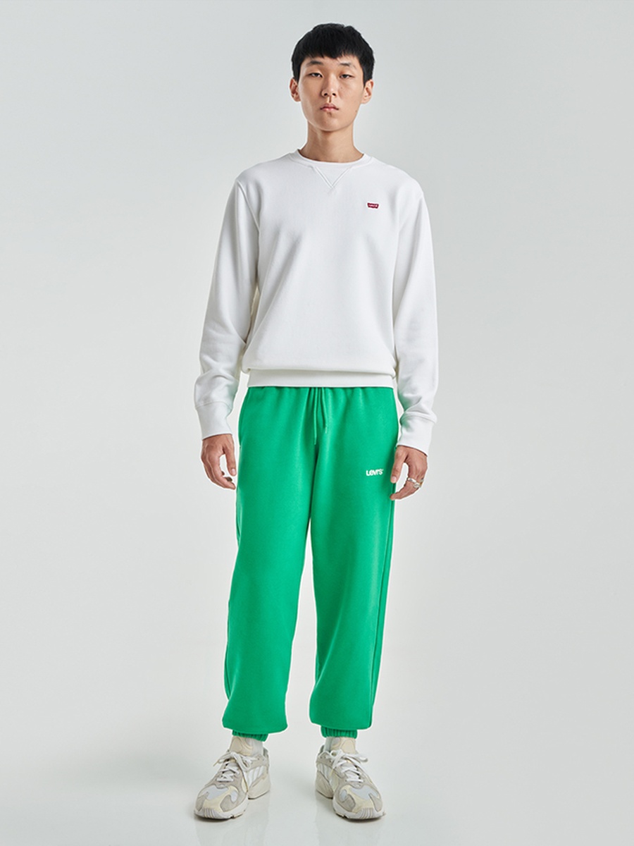 Plain Mid-Rise Drawstring Joggers