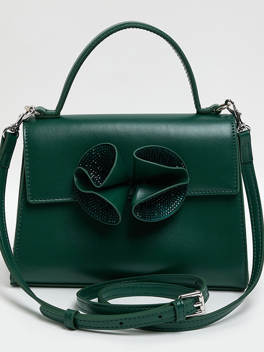 Embellished Crossbody Bag with Adjustable Shoulder Strap