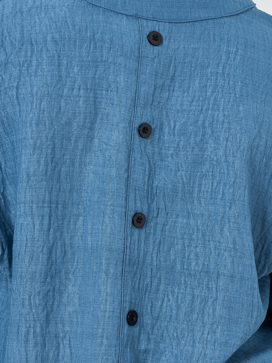 Women Textured Buttoned Long Sleeve Top