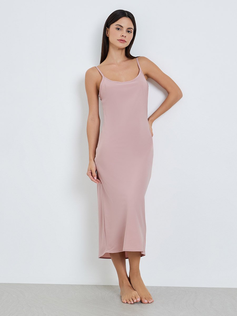 Pack of 2 - Solid Strappy Slip Dress