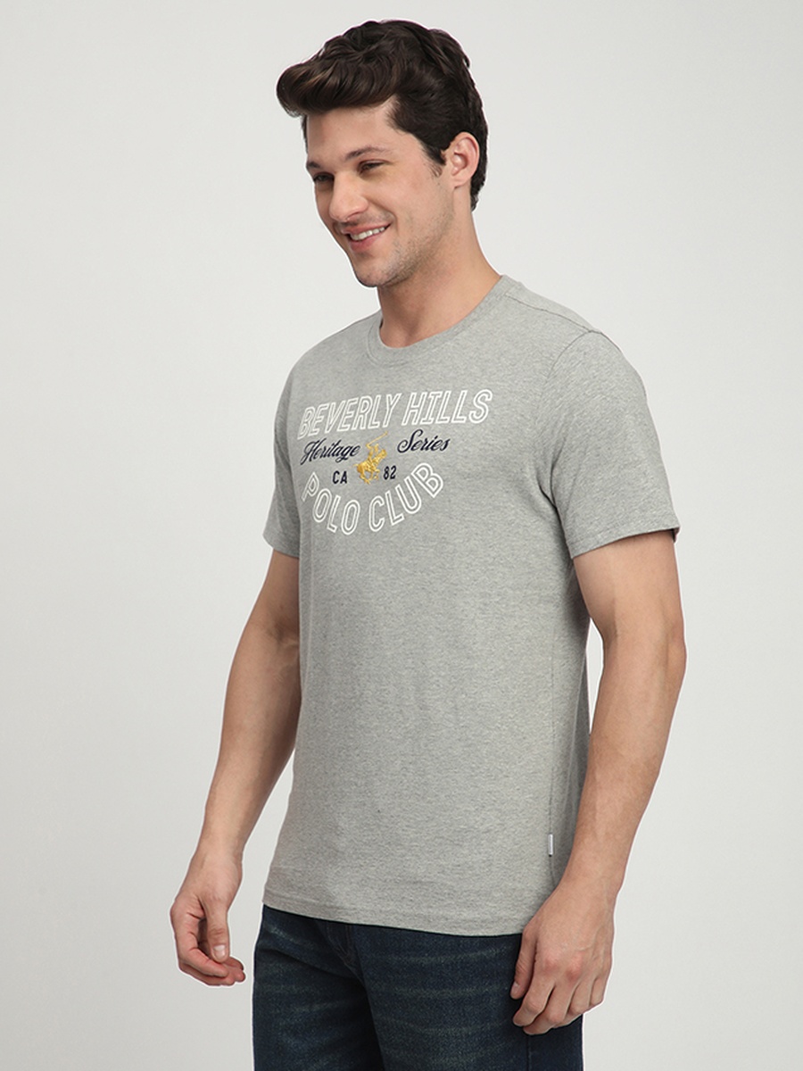 Grey Graphic Print T-Shirt