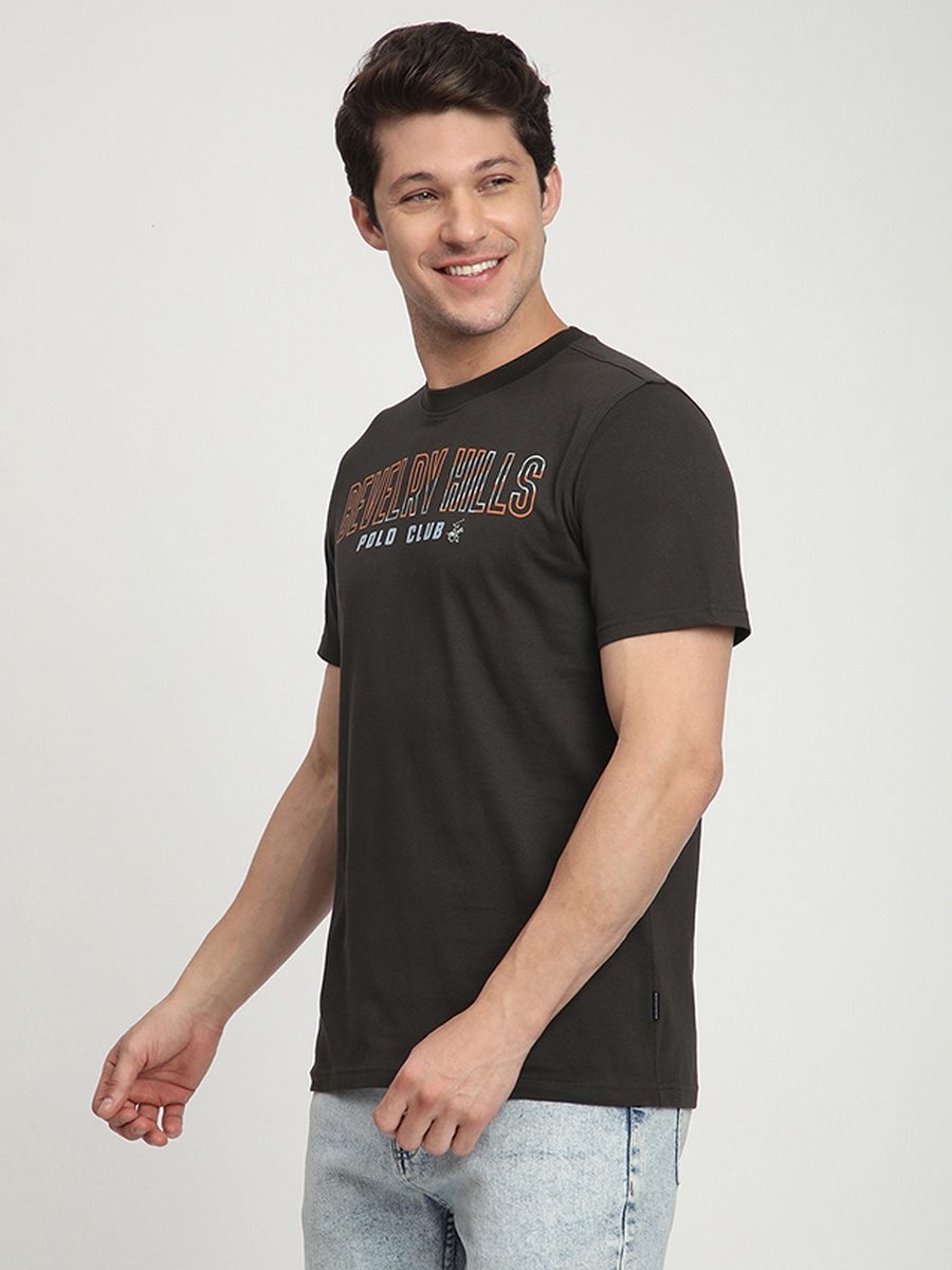 Black Graphic Print Short Sleeve T-Shirt