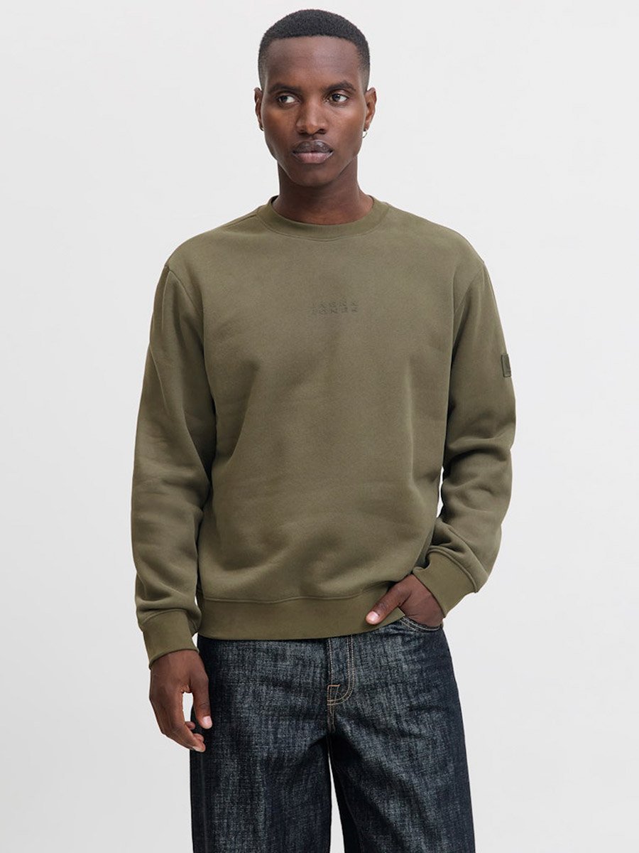 Olive Crew Neck Sweatshirt