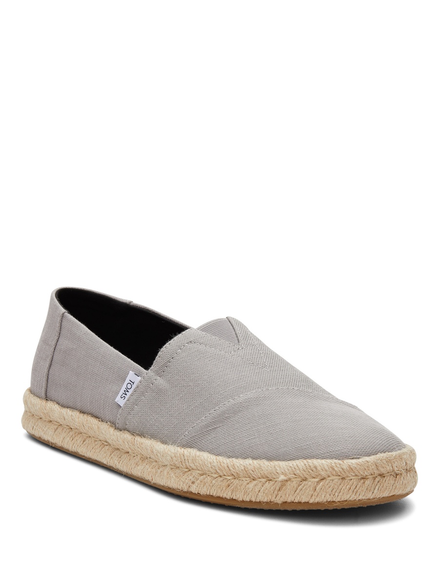 Men Grey Espadrille Slip-On Shoes