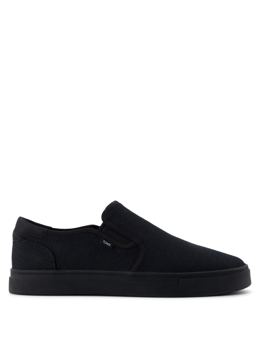 Black Plain Slip-On Shoes