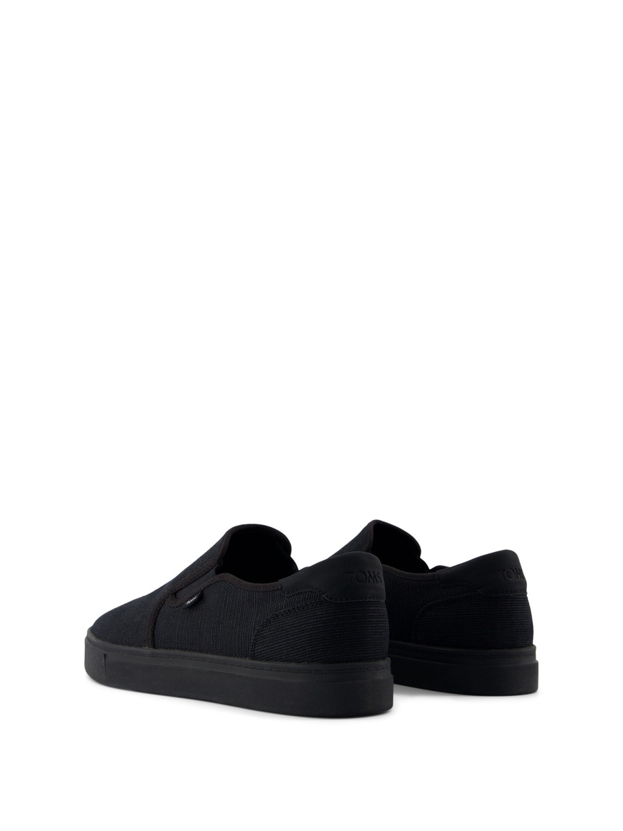 Black Plain Slip-On Shoes