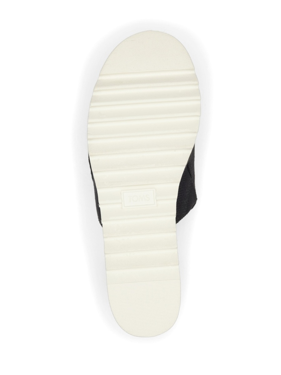 Black Espadrille Wedge Sandals