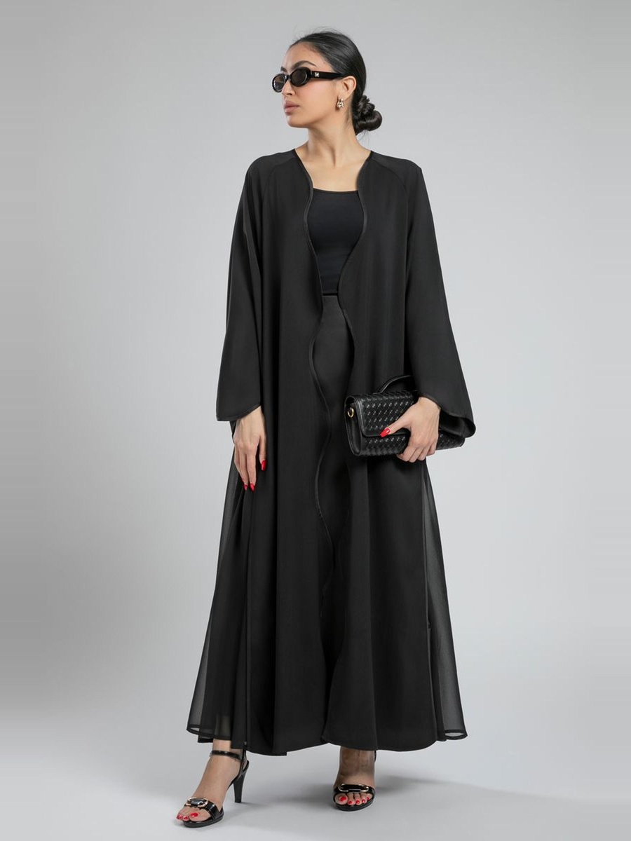 Abaya with Sheer Detailing