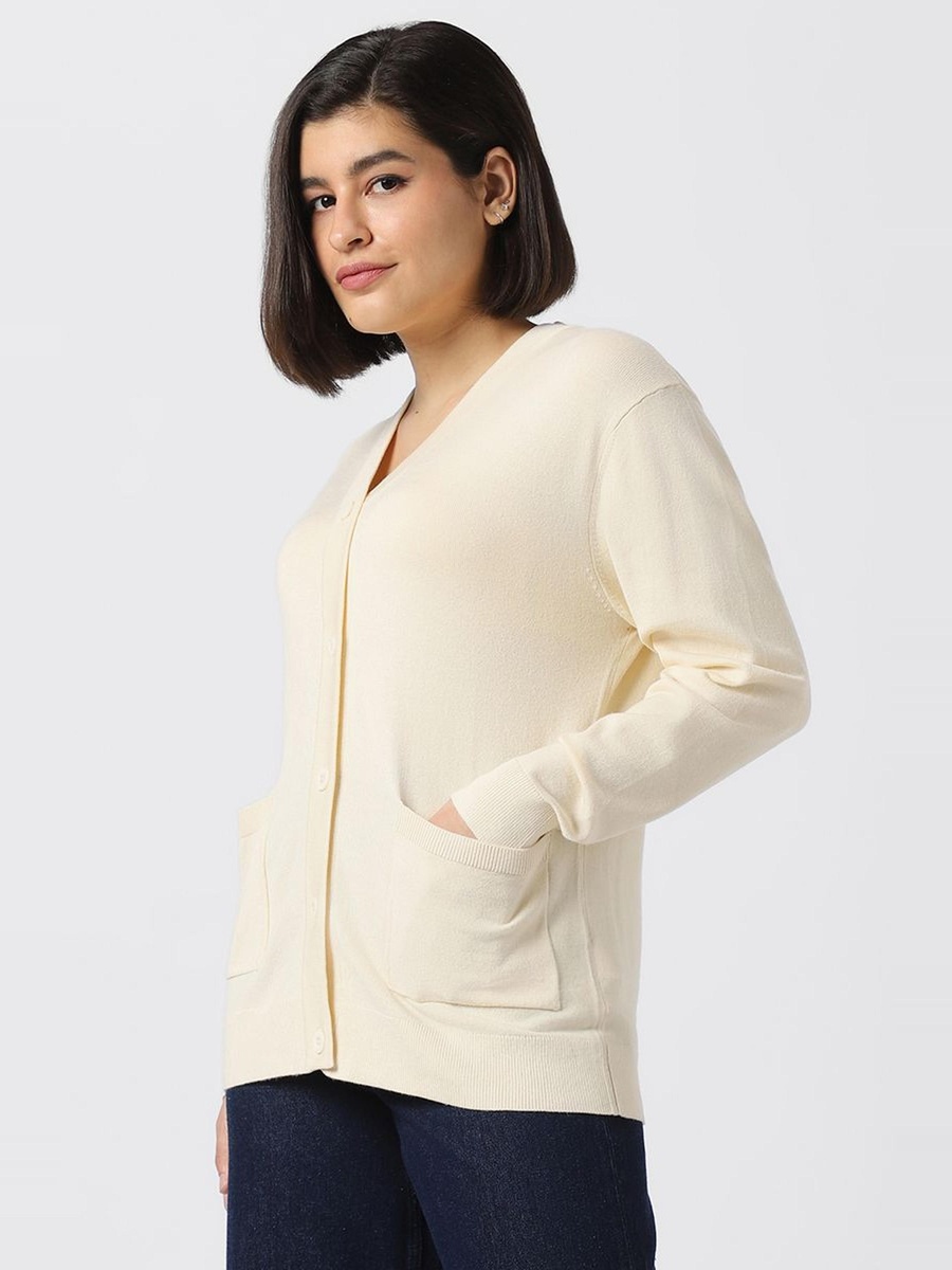 Knitted Cardigan with Buttons
