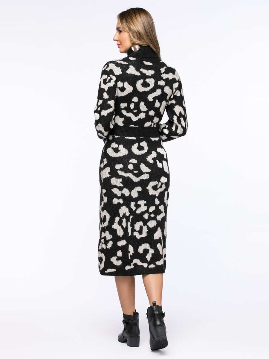 Printed Knitted Dress