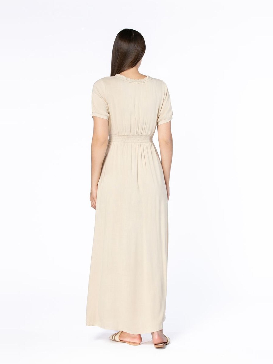 Maxi Dress with Dantel Embroidery