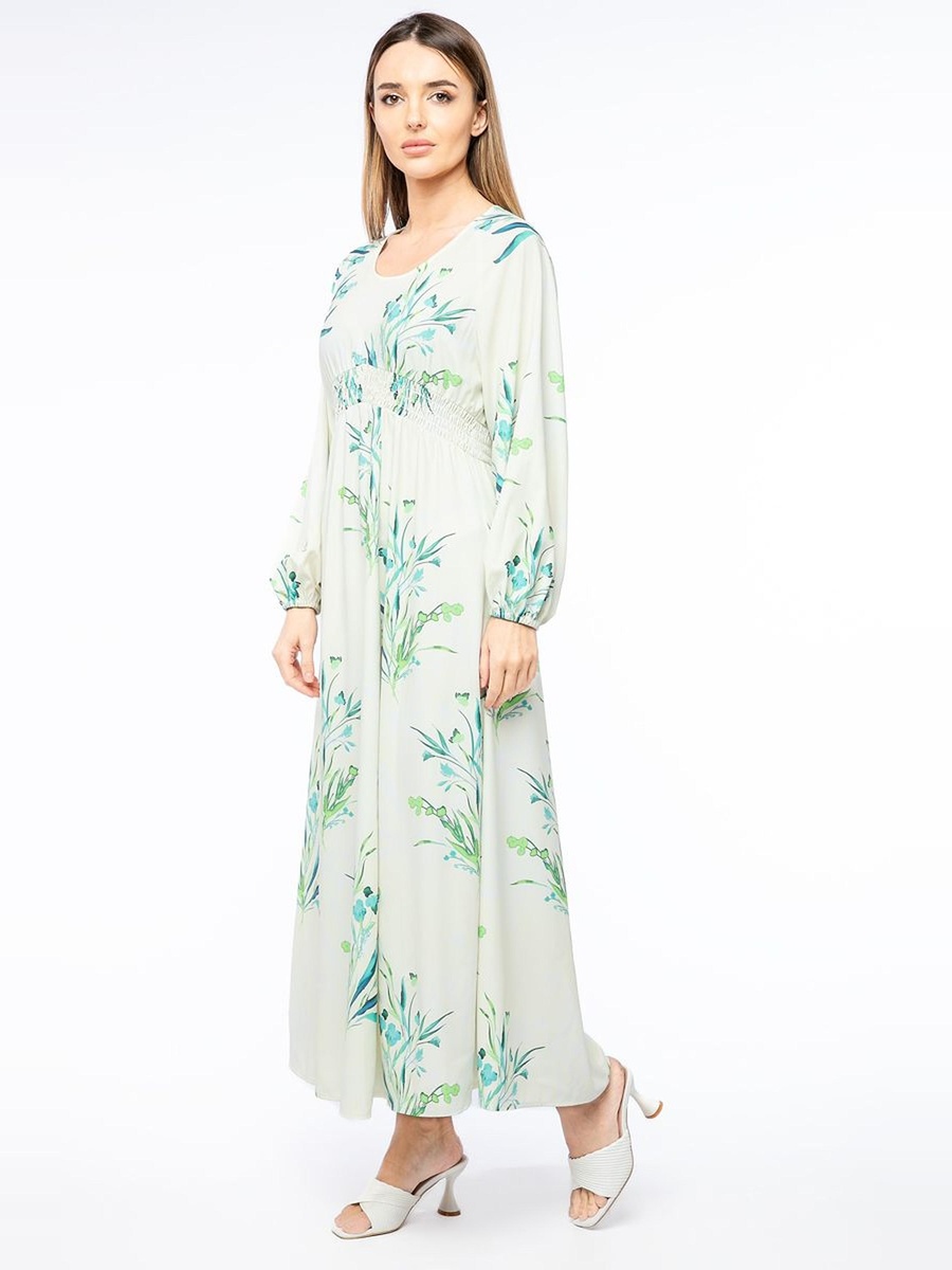 Floral Printed A-Line Maxi Dress