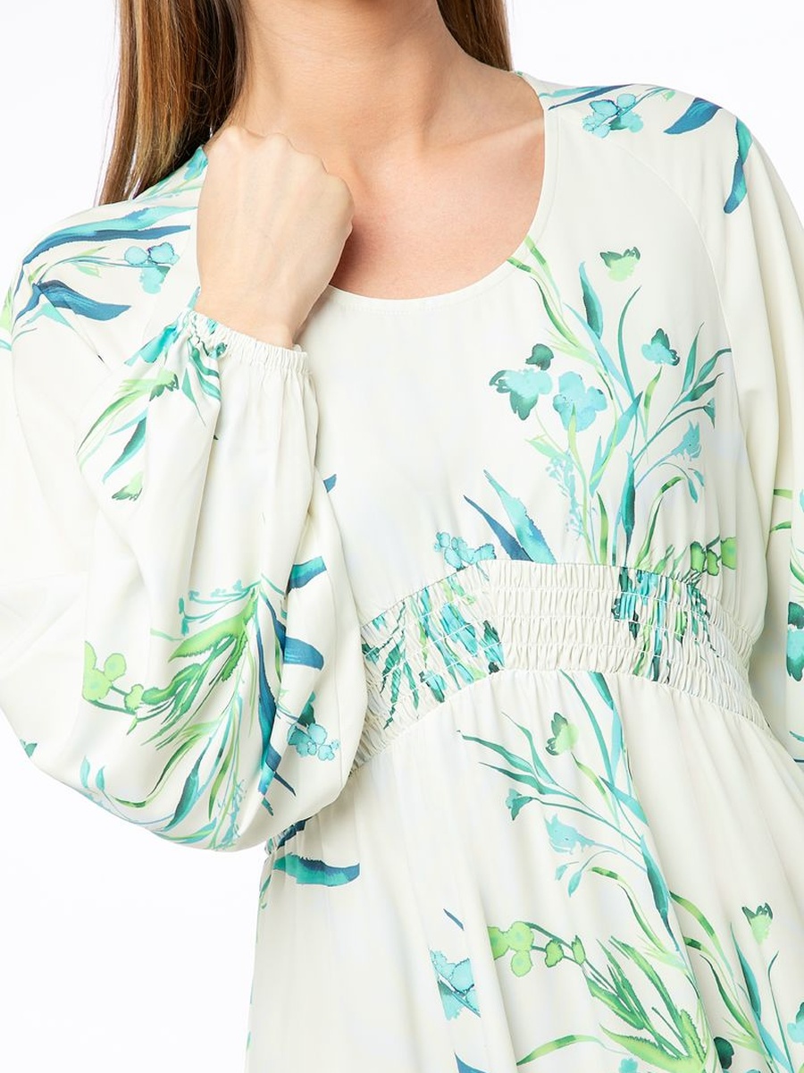 Floral Printed A-Line Maxi Dress