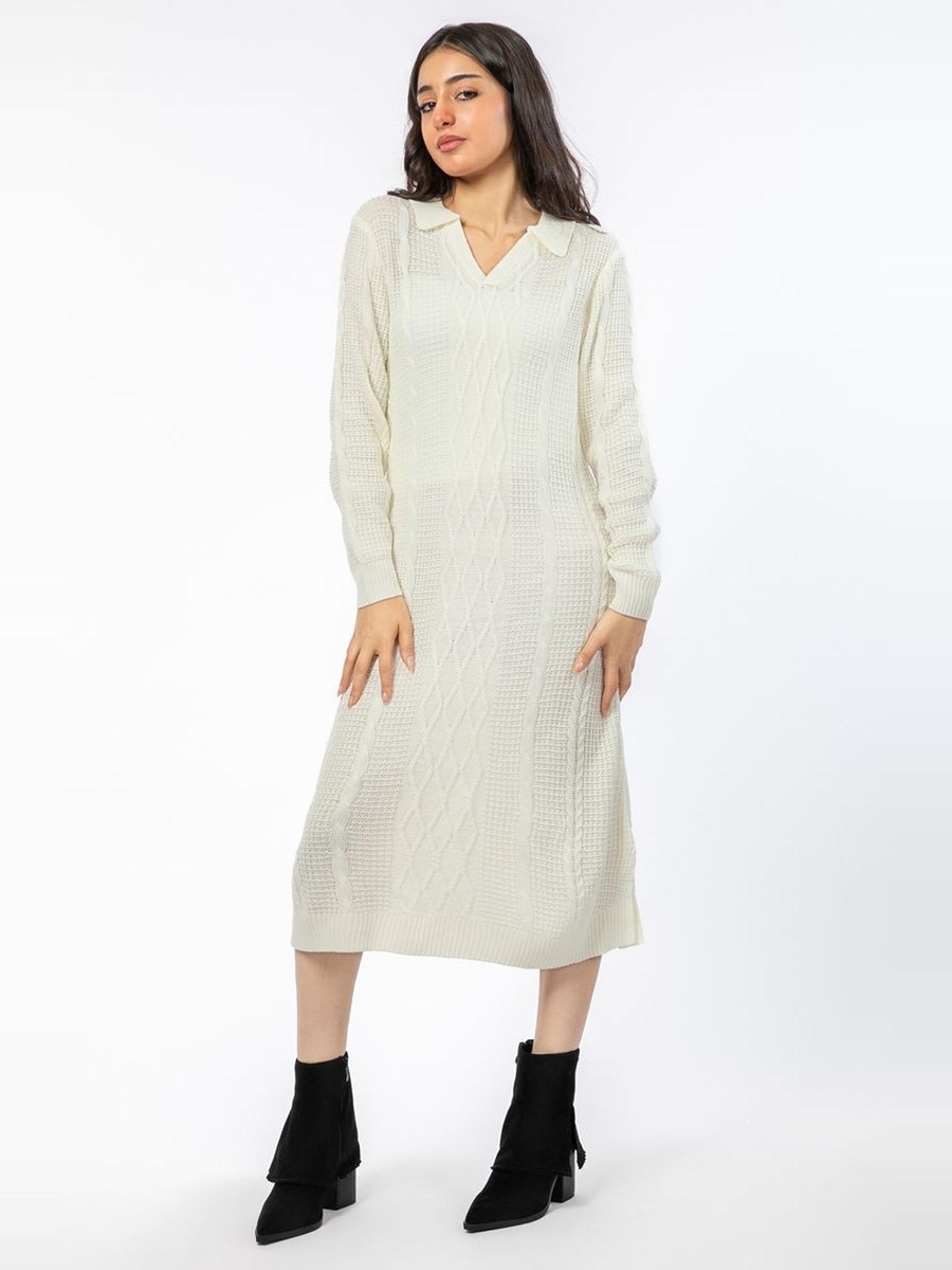 Textured Knitted Dress