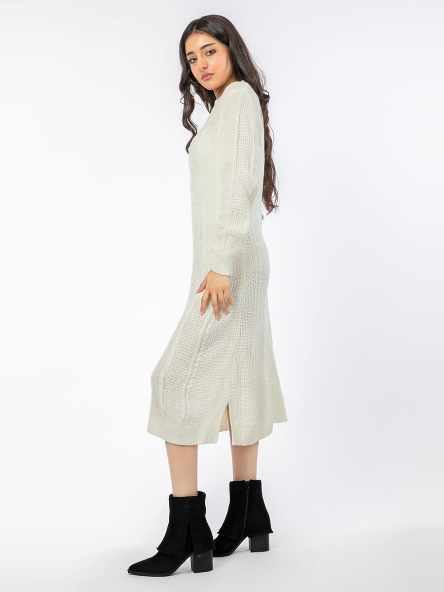 Textured Knitted Dress