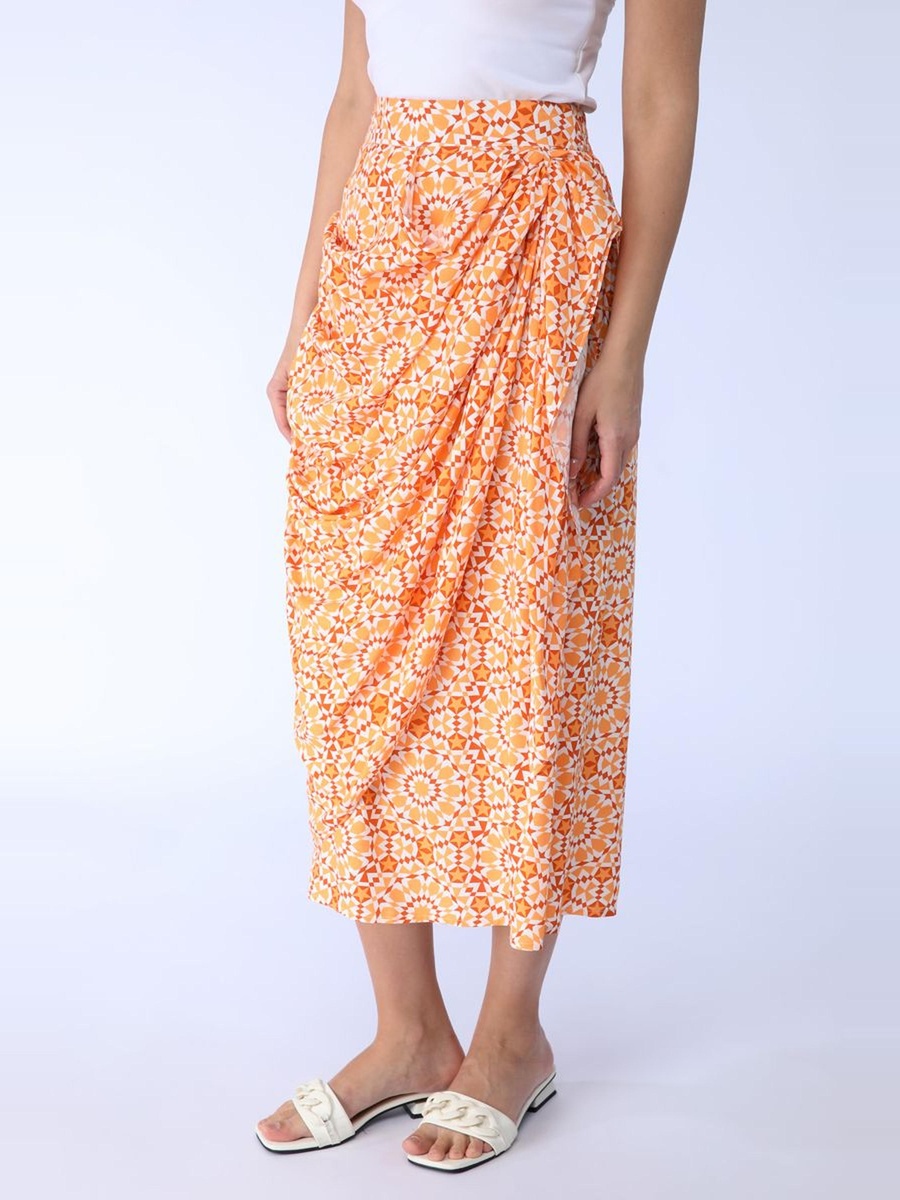 Printed Longline Skirt