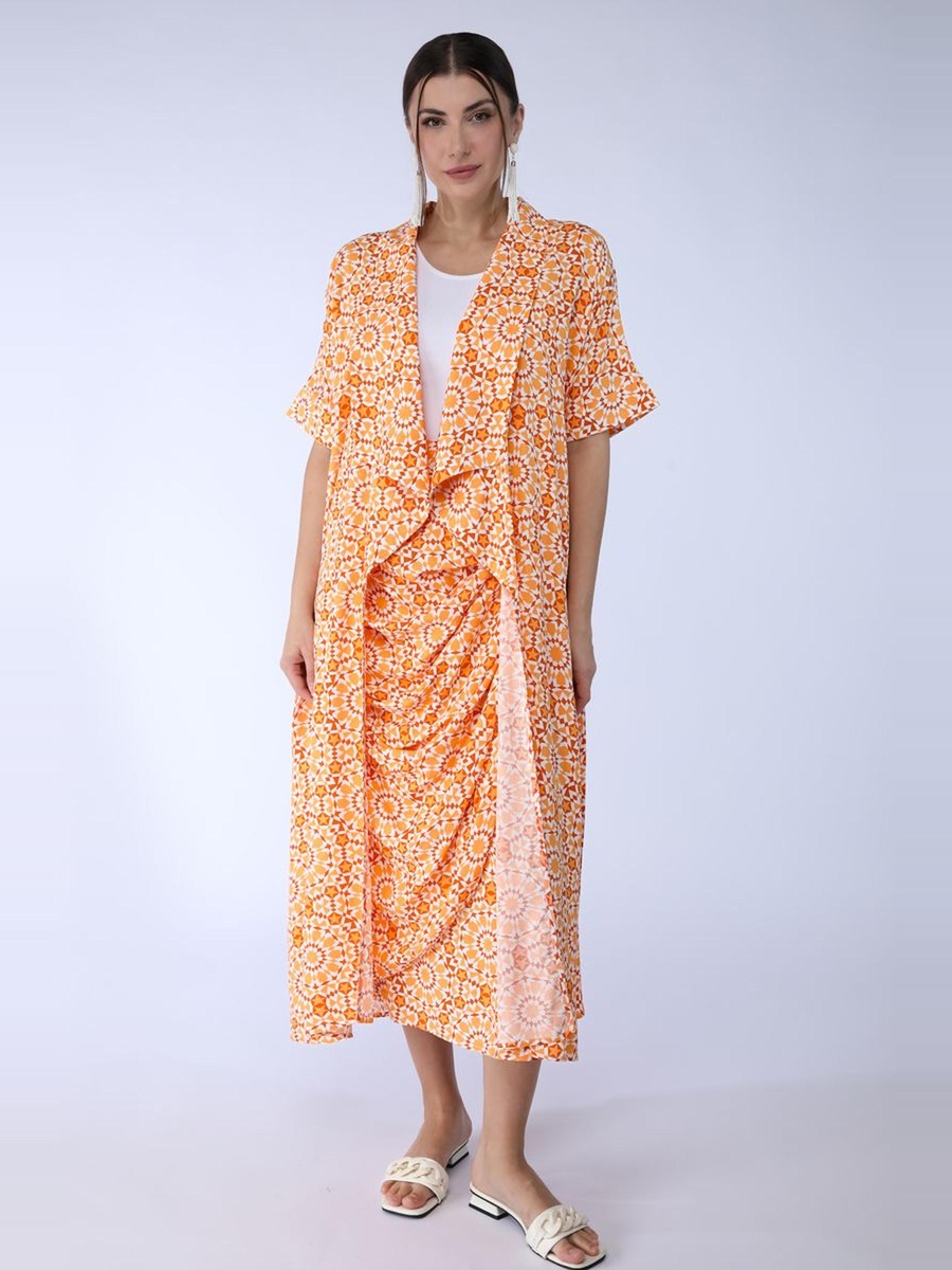 Printed Longline Skirt