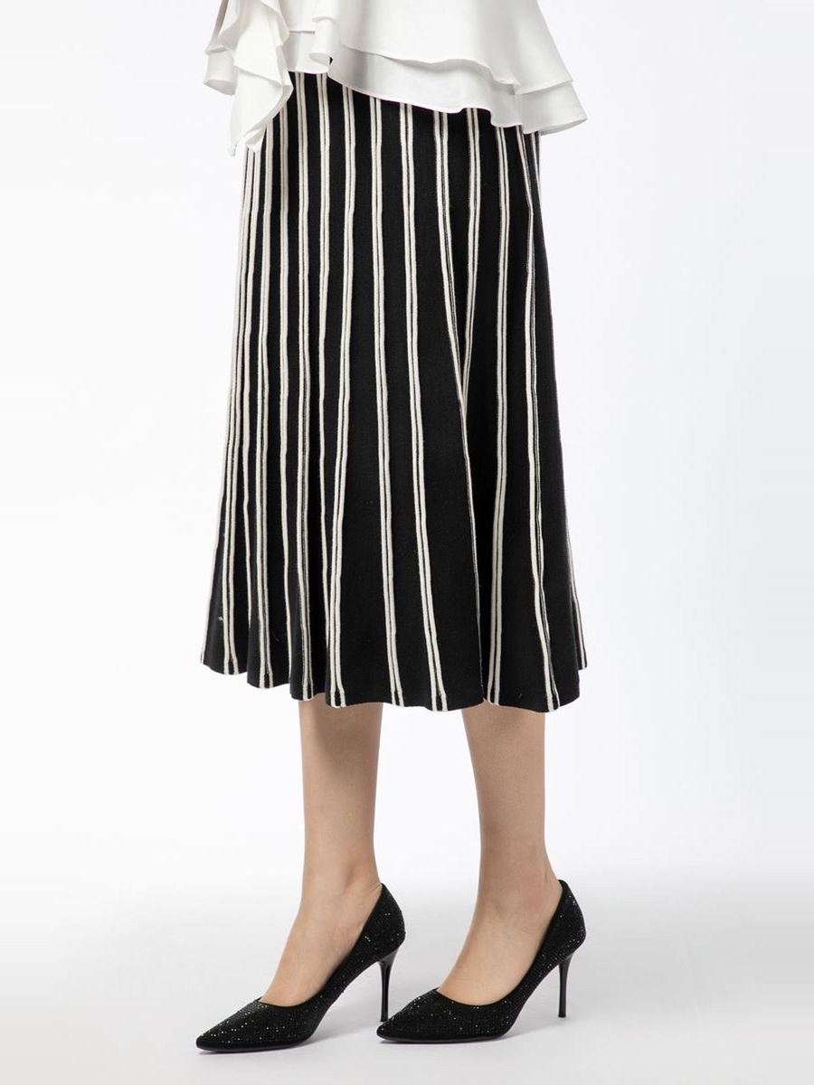 Striped Knitted Skirt