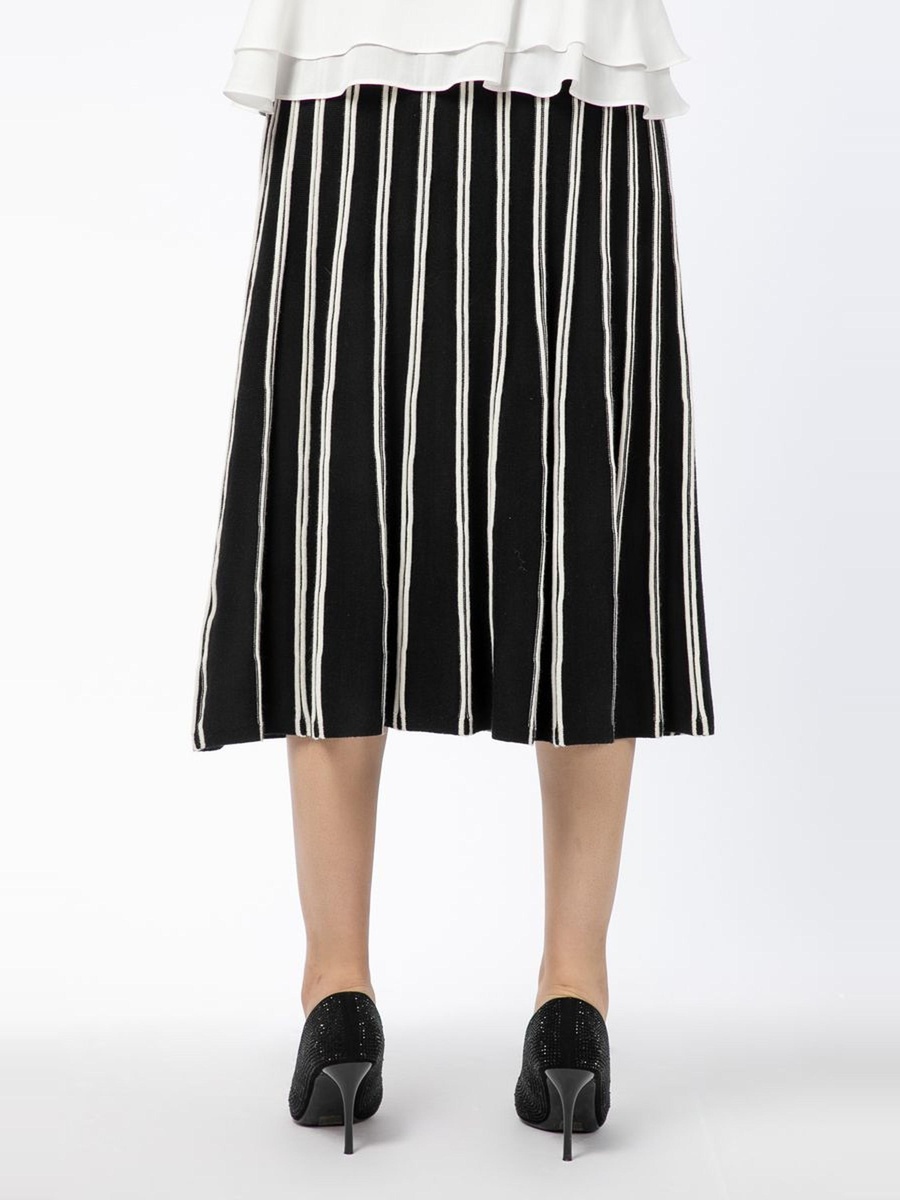 Striped Knitted Skirt