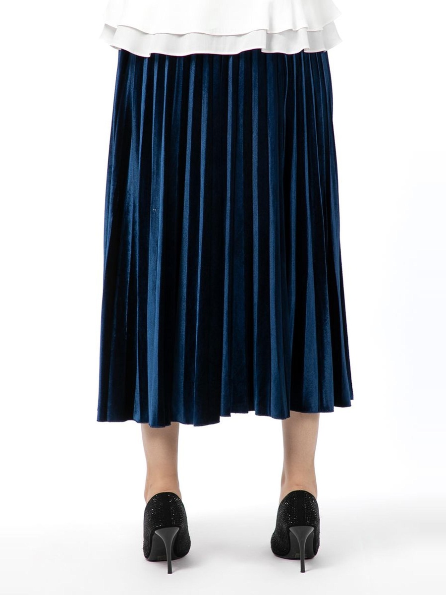 Pleated Longline Skirt