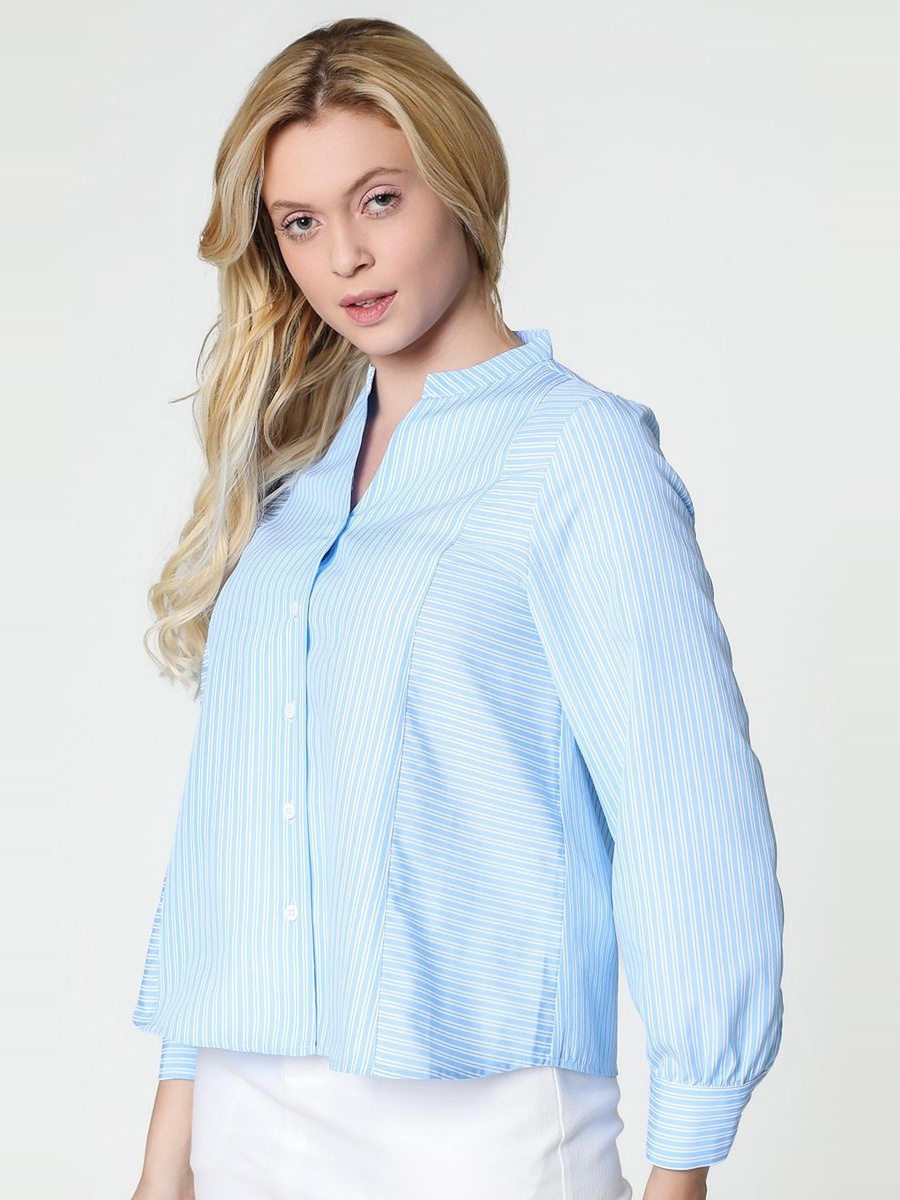 Striped Cropped Shirt