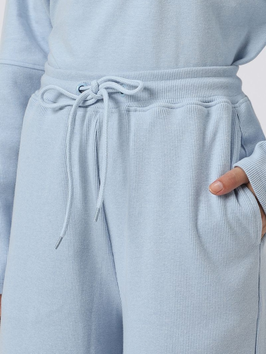Ribbed Wide Legs Sweatpants