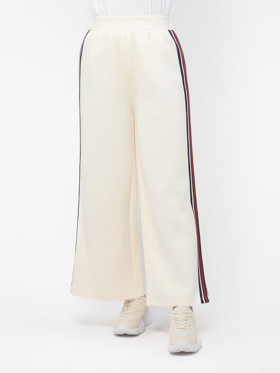 Wide Legs Sweatpants with Side Linings