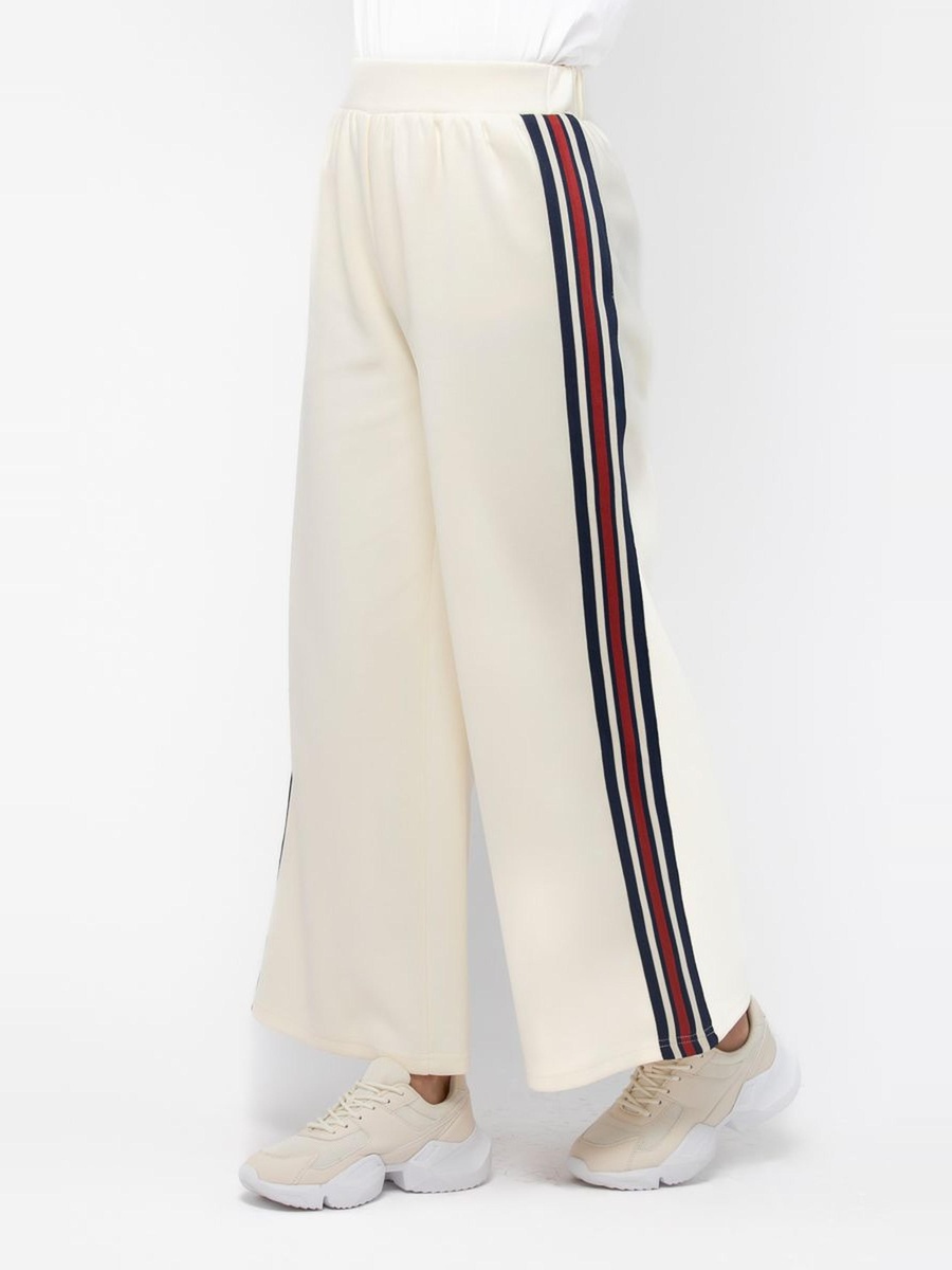 Wide Legs Sweatpants with Side Linings