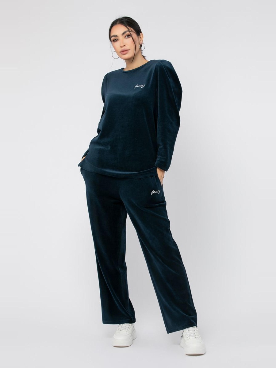 Velvet Fabric Top with Embroidery