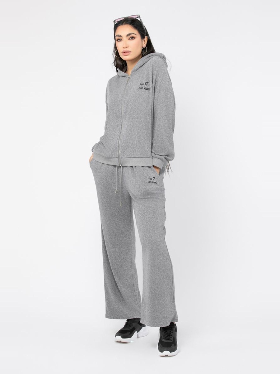 Zip-Through Hoodie with Embroidery