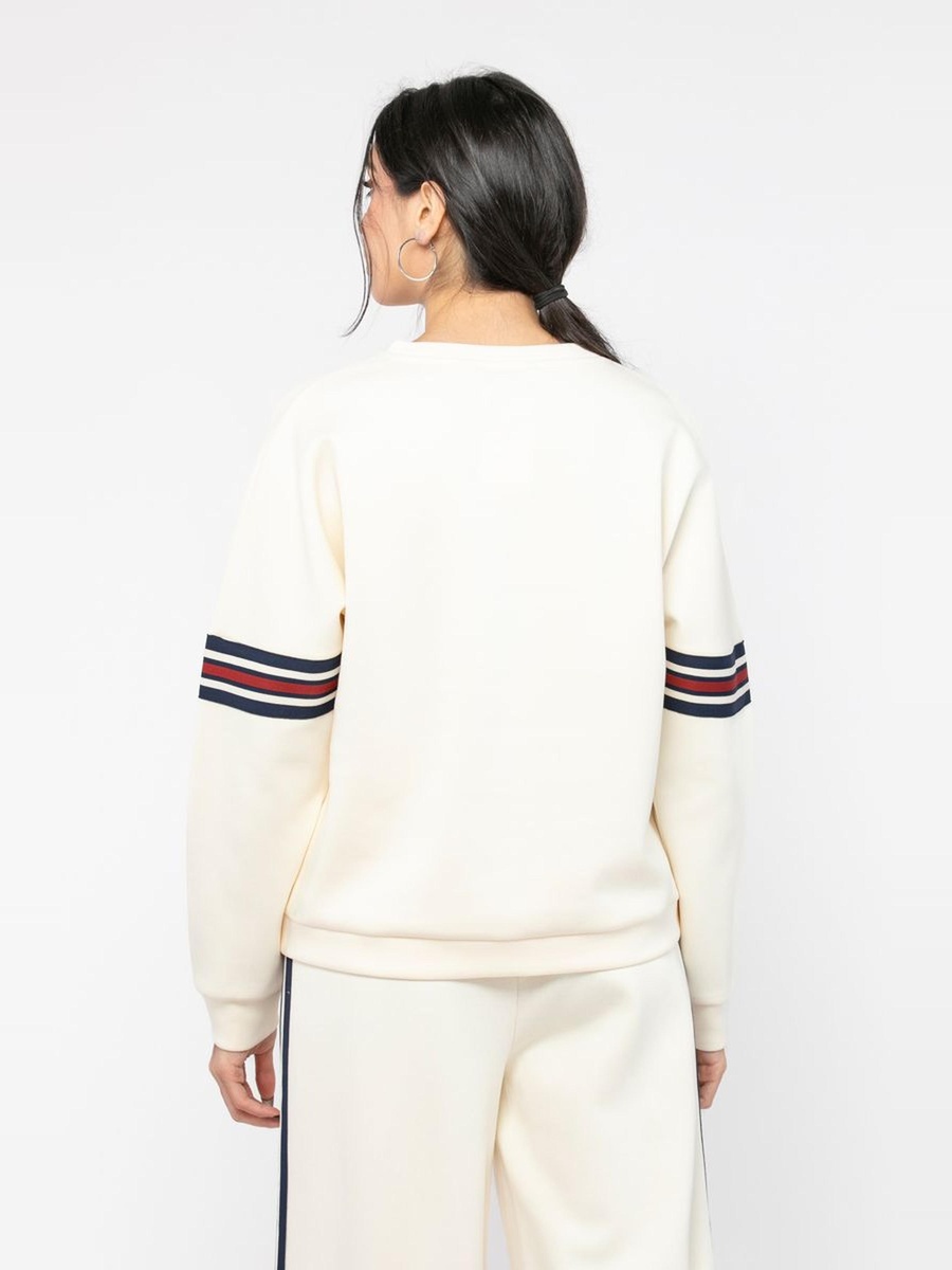 Sweatshirt with Lining On Sleeves