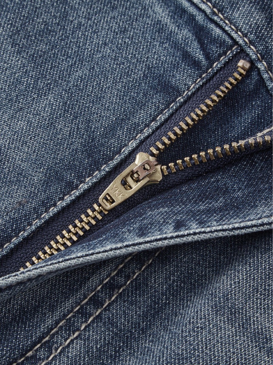 Men Mid-Wash Slim Straight Jeans