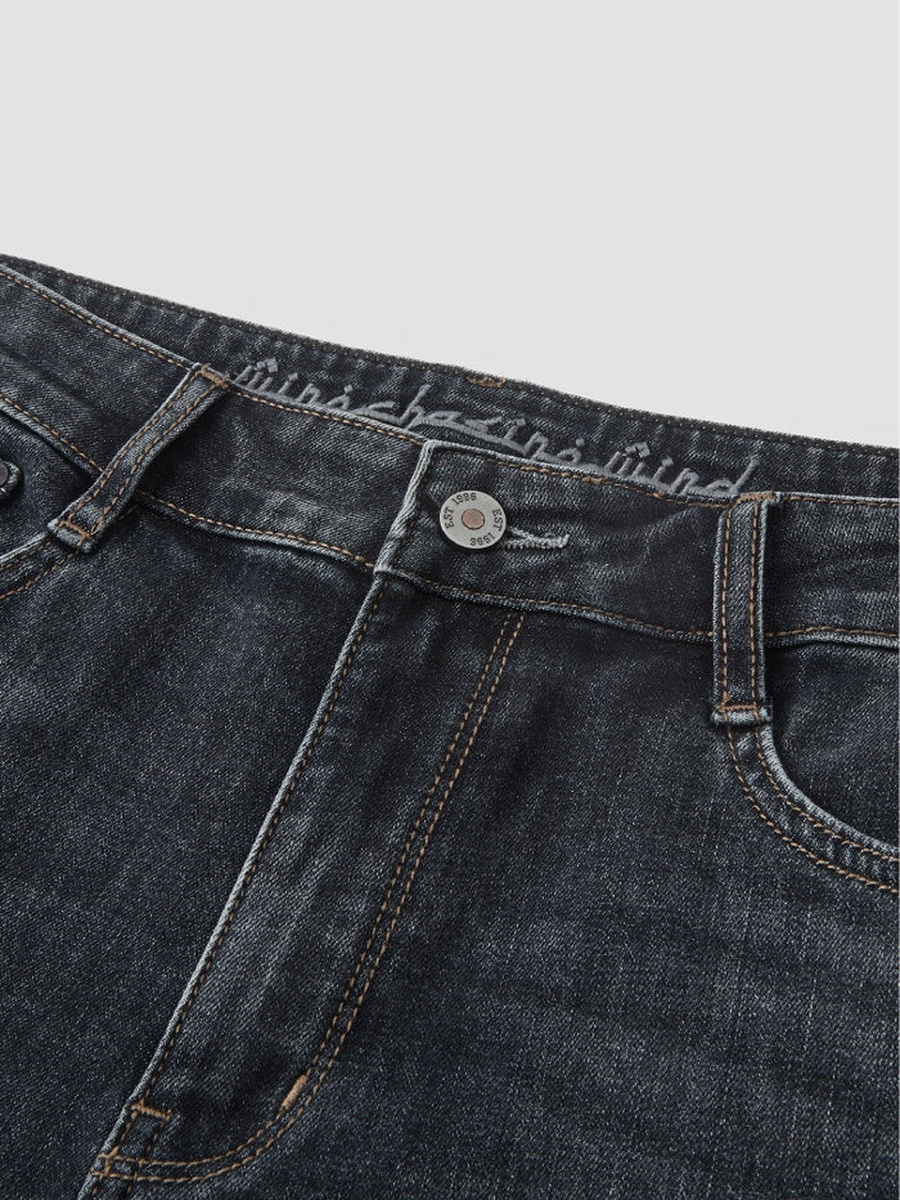 Men Washed Regular Fit Jeans