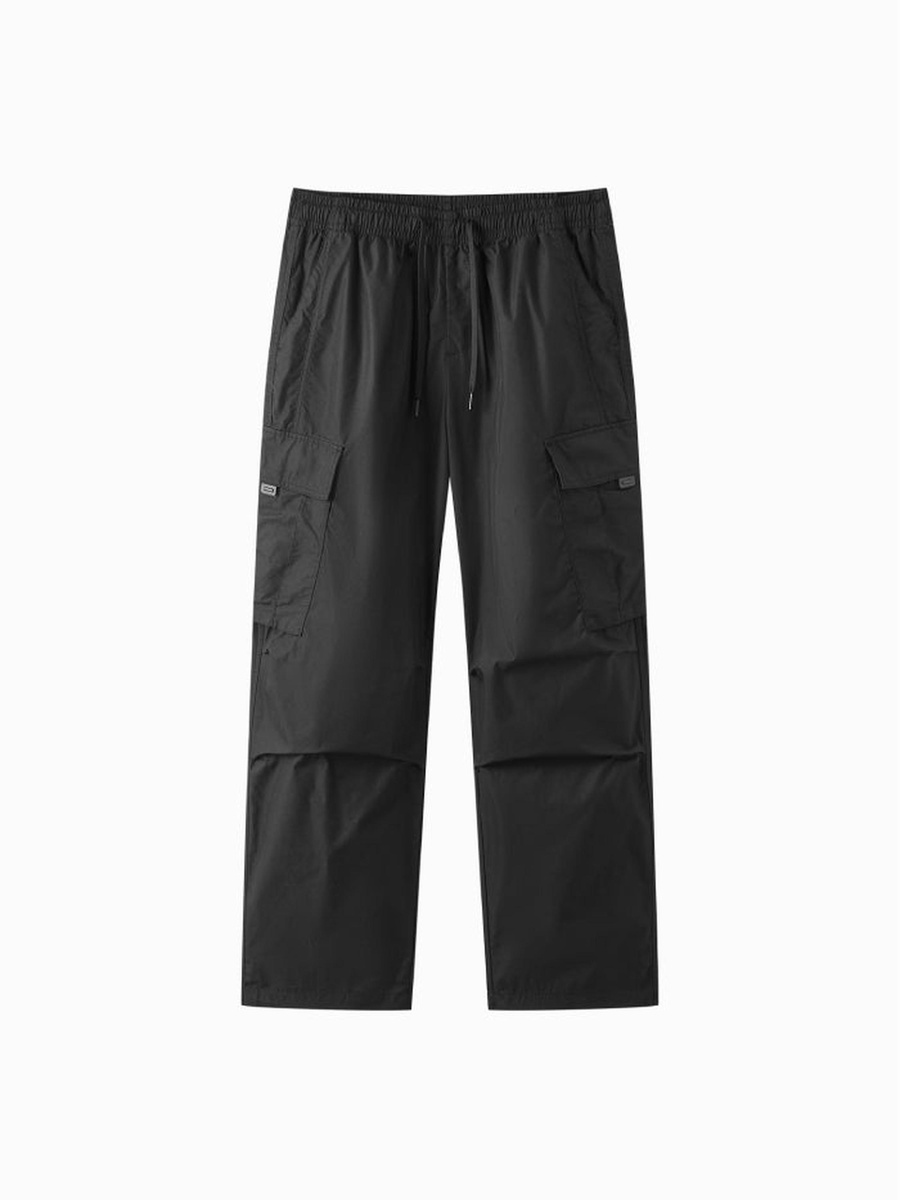 Men Relaxed-Fit Cargo Pants with Elastic Waist