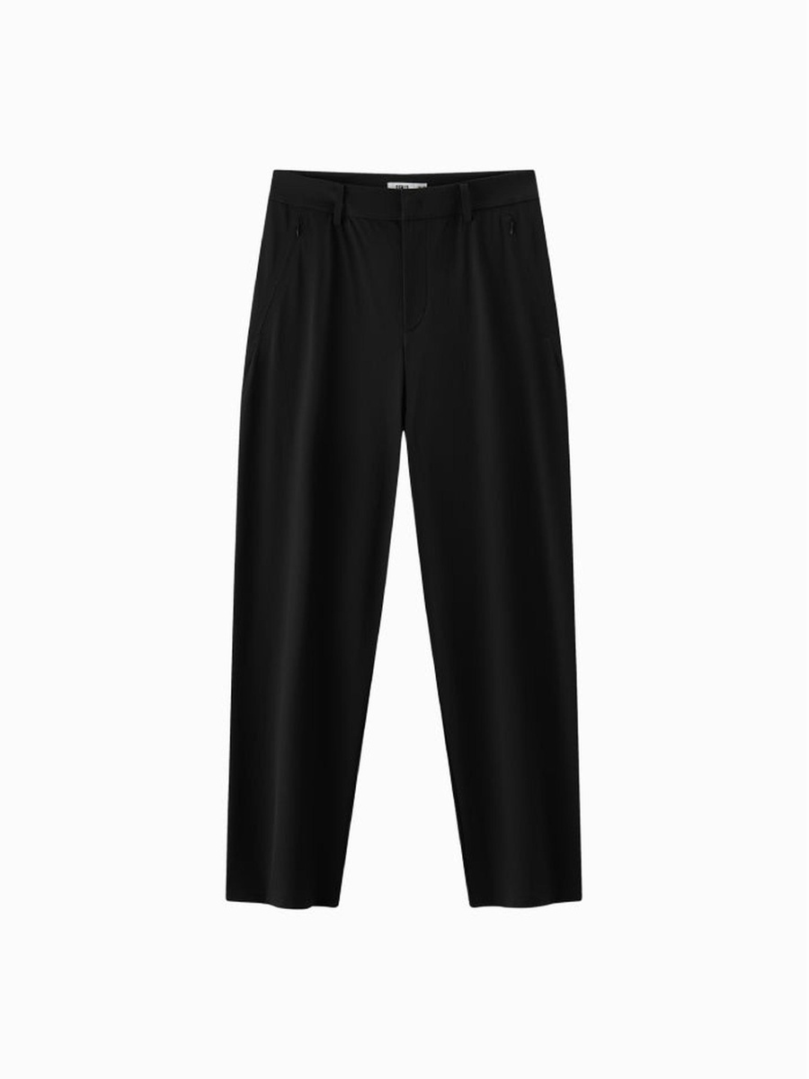 Men Tailored Straight-Leg Trousers