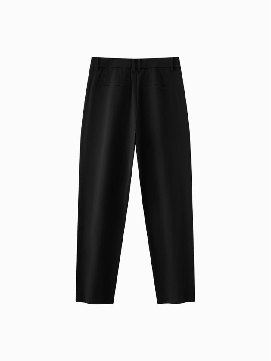 Men Tailored Straight-Leg Trousers