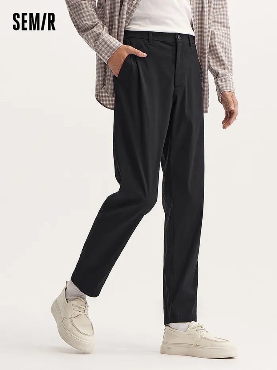 Men Solid Colored Pants