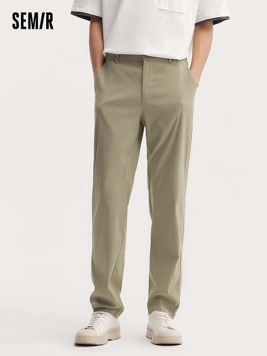 Men Solid Colored Pants