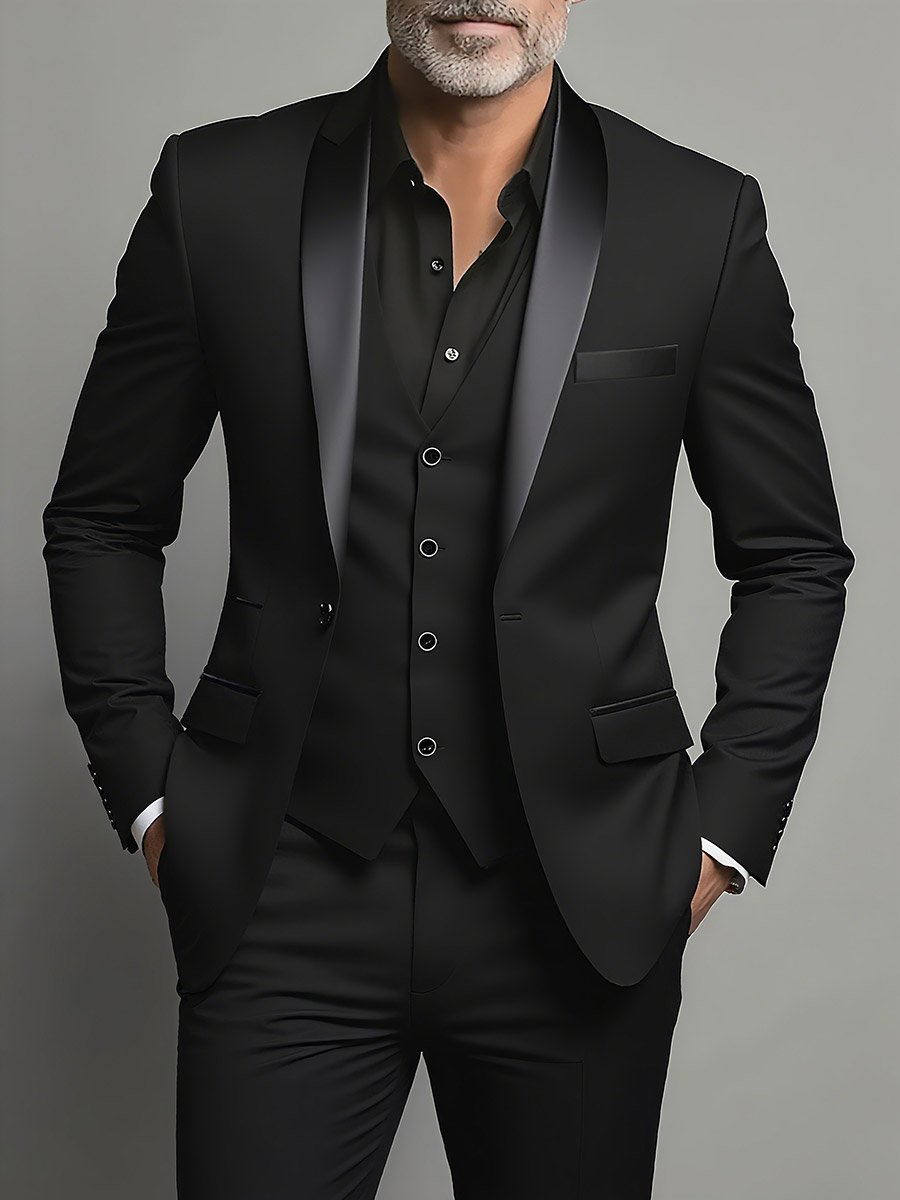 3-Piece Suit Tailored Blazer, Waistcoat and Trousers Set
