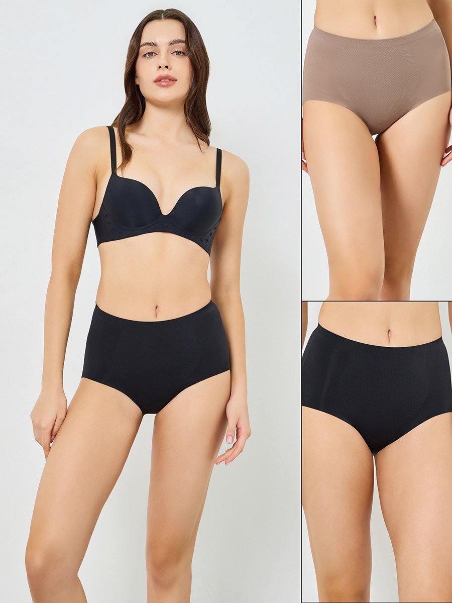 Pack of 2 - Plain Shaping Briefs