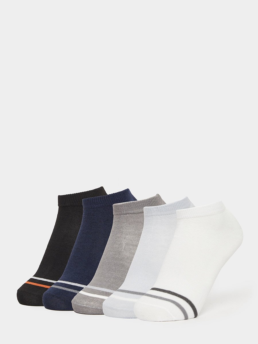 Pack of 5 - Striped Detail Ankle Socks