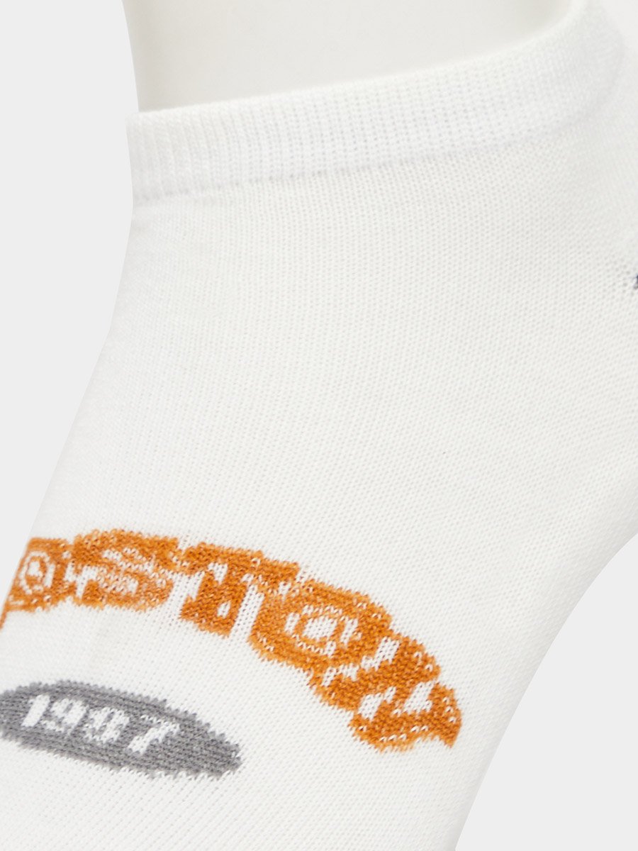 Pack of 5 - Contrast Printed Detail Ankle Socks
