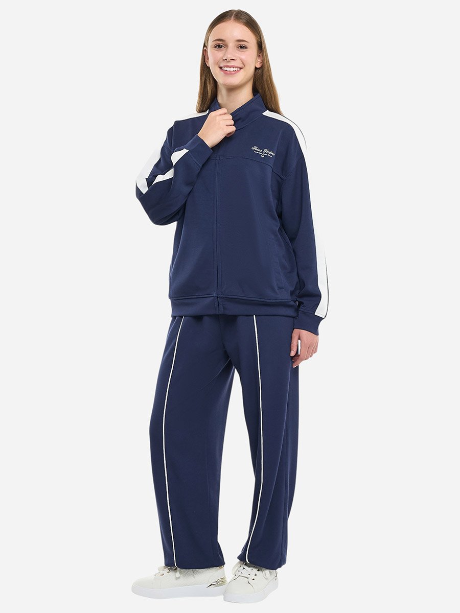 Navy Zip Up Sweatshirt and Joggers Co-Ords