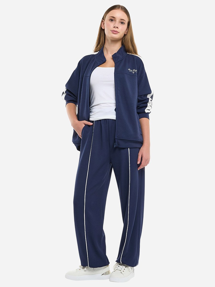Navy Zip Up Sweatshirt and Joggers Co-Ords