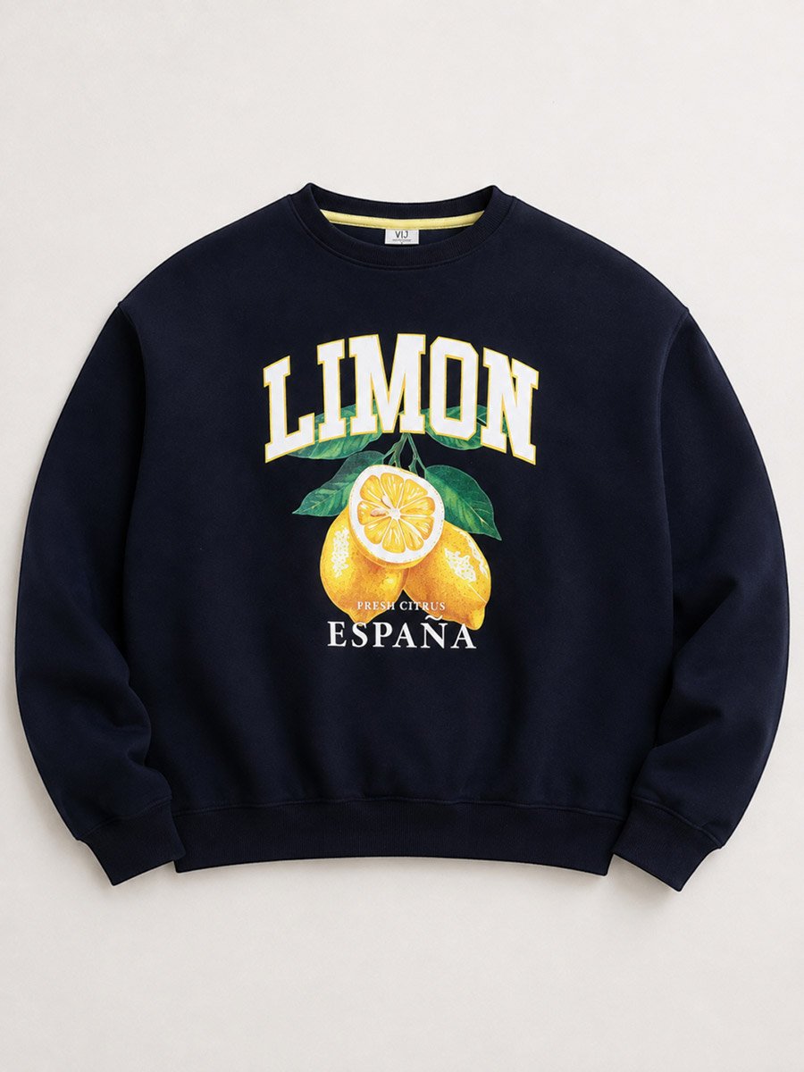 Limon Espana Graphic Sweatshirt - 100% Cotton Fleece