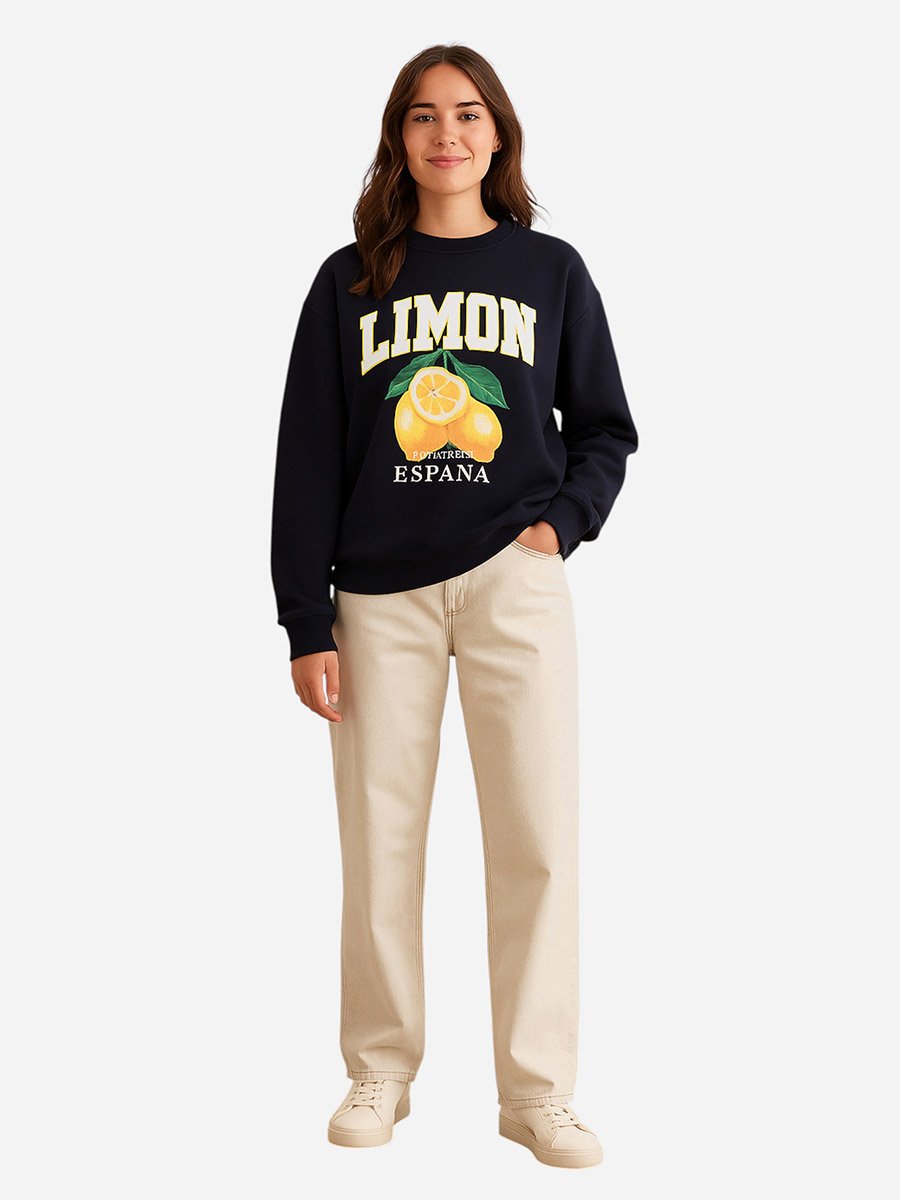 Limon Espana Graphic Sweatshirt - 100% Cotton Fleece