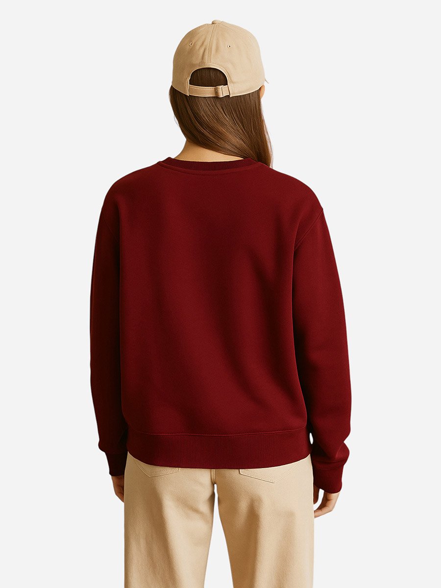 Paris Vibe Bear Graphic Sweatshirt - 100% Cotton Fleece