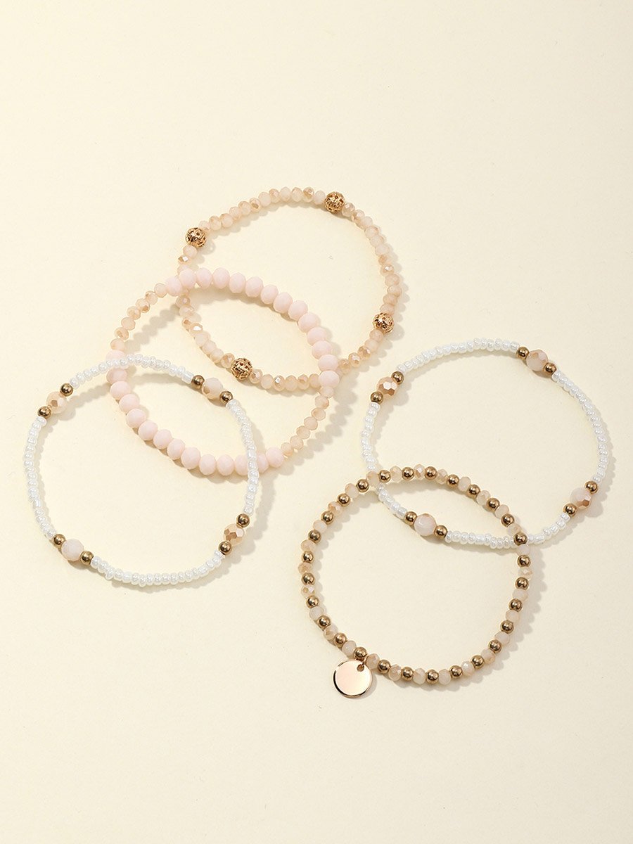Set of 5 - Beaded Bracelets