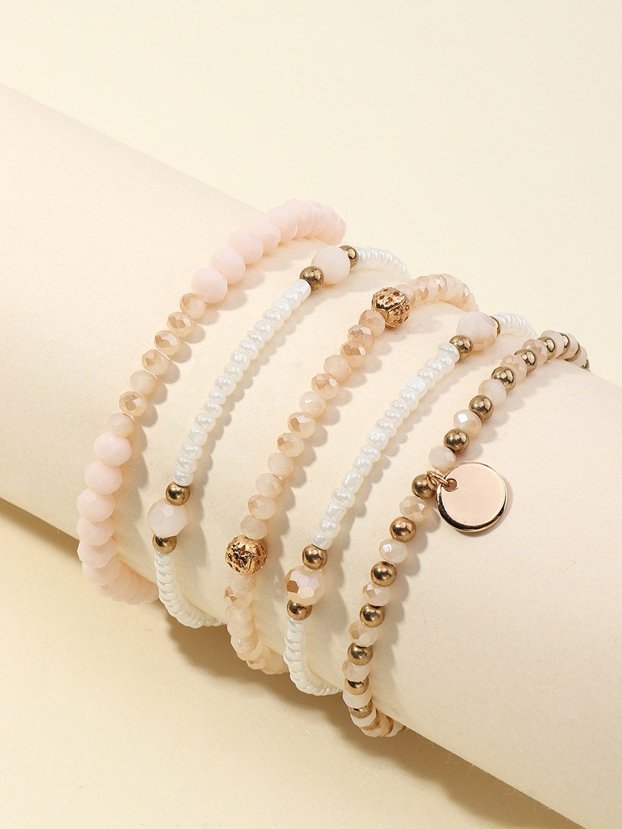 Set of 5 - Beaded Bracelets