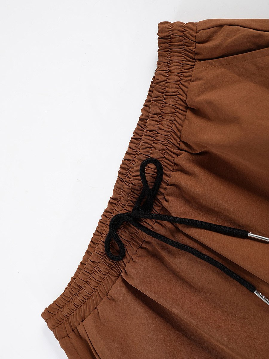 Men Pocket Detail Buttoned Jacket and Drawstring Pants Co-Ords